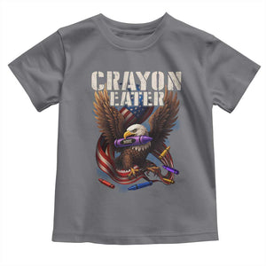 Crayon Eater Toddler T Shirt Funny Eagle 250th Anniversary Veterans Gifts TS10 Charcoal Print Your Wear