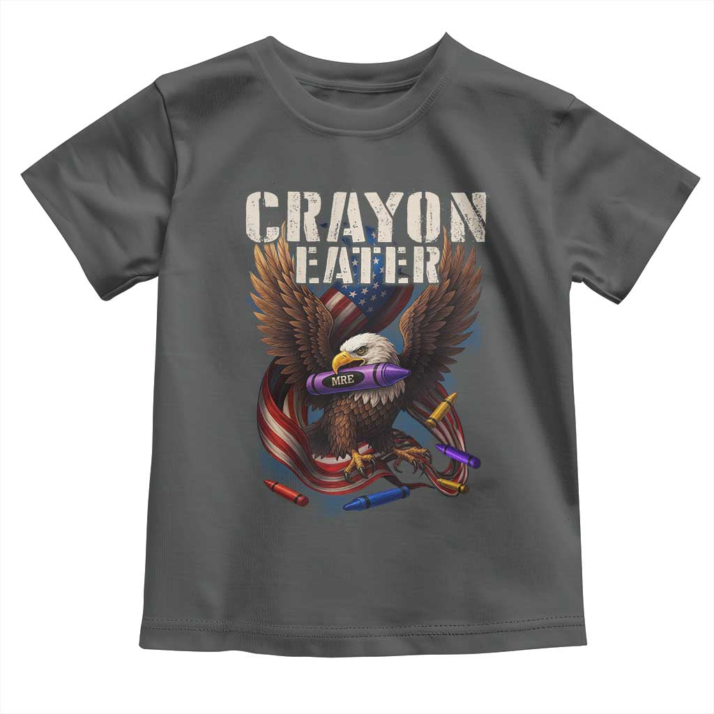 Crayon Eater Toddler T Shirt Funny Eagle 250th Anniversary Veterans Gifts TS10 Dark Heather Print Your Wear