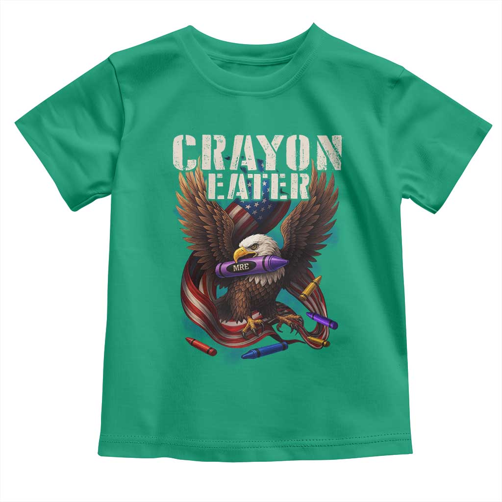 Crayon Eater Toddler T Shirt Funny Eagle 250th Anniversary Veterans Gifts TS10 Irish Green Print Your Wear