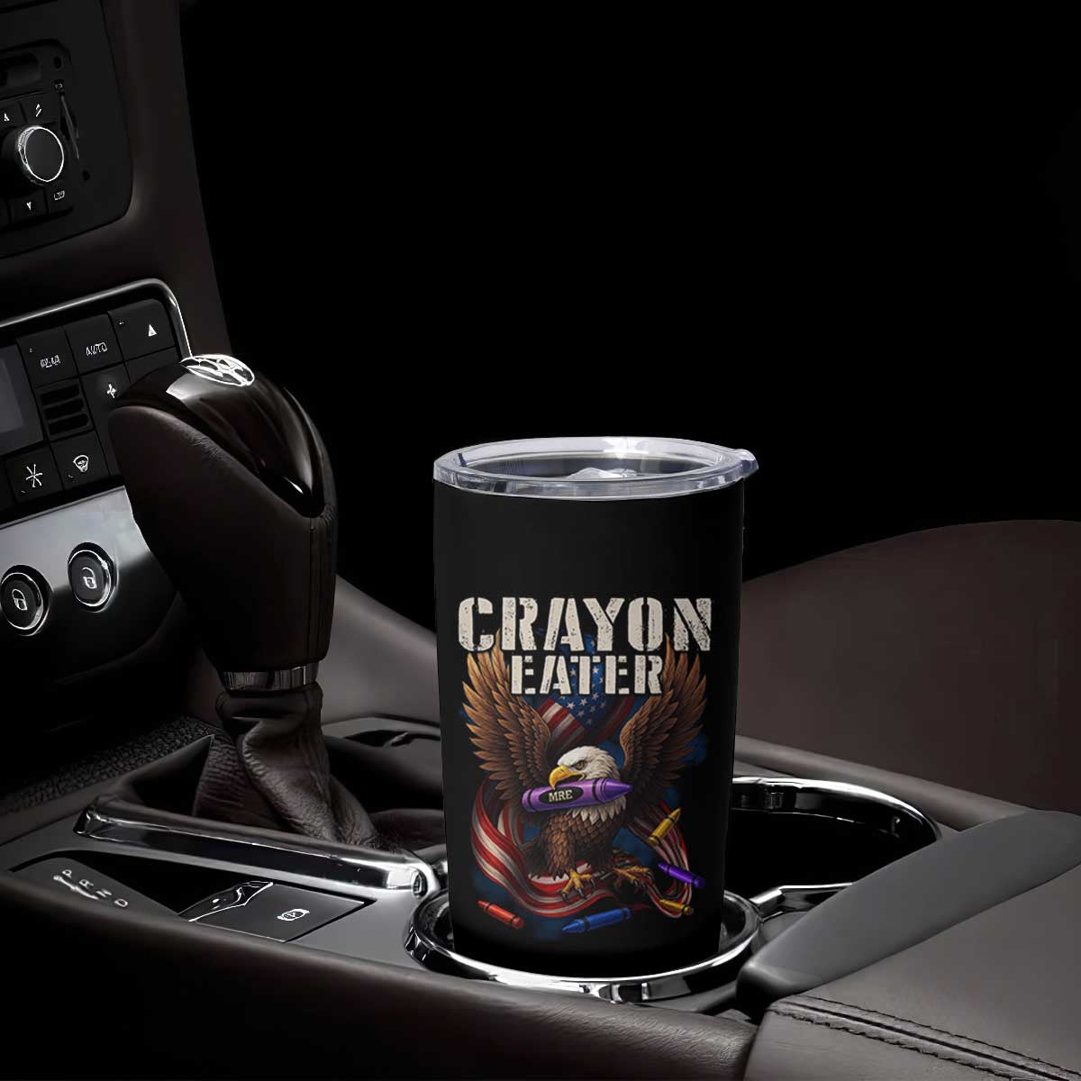 Crayon Eater Tumbler Cup Funny Eagle 250th Anniversary Veterans Gifts TS10 Print Your Wear