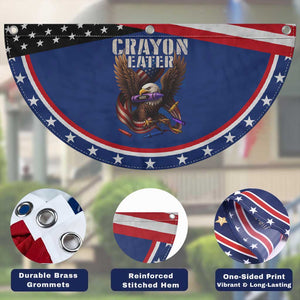 Crayon Eater Patriotic Fan Flag Funny Eagle 250th Anniversary Veterans Gifts