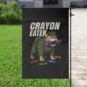 Crayon Eater Garden Flag Funny Bulldog Military Corps Proud Soldier Family TS10 Print Your Wear