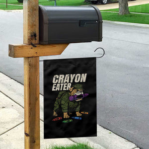 Crayon Eater Garden Flag Funny Bulldog Military Corps Proud Soldier Family TS10 Print Your Wear