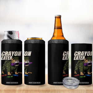 Crayon Eater 4 in 1 Can Cooler Tumbler Funny Bulldog Military Corps Proud Soldier Family TS10 Print Your Wear