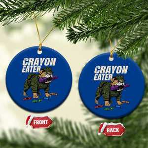 Crayon Eater Ceramic Ornament Funny Bulldog Military Corps Proud Soldier Family TS10 1pc Blue Print Your Wear