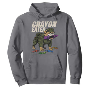 Crayon Eater Hoodie Funny Bulldog Military Corps Proud Soldier Family TS10 Charcoal Print Your Wear