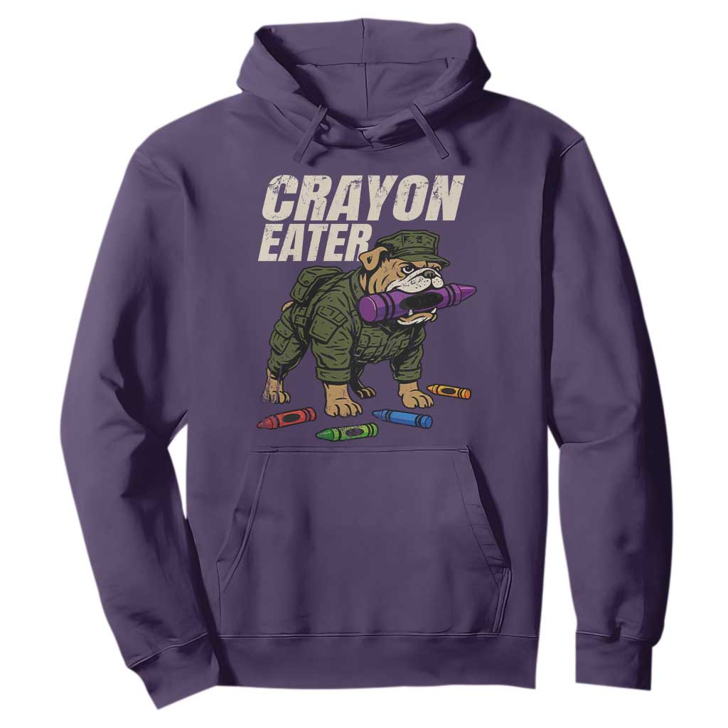 Crayon Eater Hoodie Funny Bulldog Military Corps Proud Soldier Family TS10 Purple Print Your Wear
