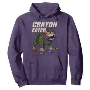 Crayon Eater Hoodie Funny Bulldog Military Corps Proud Soldier Family TS10 Purple Print Your Wear