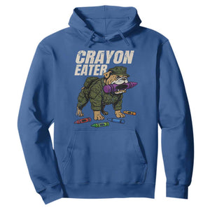 Crayon Eater Hoodie Funny Bulldog Military Corps Proud Soldier Family TS10 Royal Blue Print Your Wear