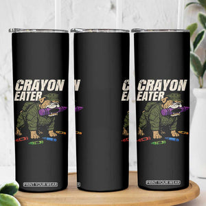 Crayon Eater Skinny Tumbler Funny Bulldog Military Corps Proud Soldier Family TS10 Print Your Wear