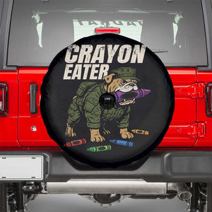 Crayon Eater Spare Tire Cover Funny Bulldog Military Corps Proud Soldier Family TS10 Black Print Your Wear