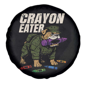 Crayon Eater Spare Tire Cover Funny Bulldog Military Corps Proud Soldier Family TS10 Print Your Wear