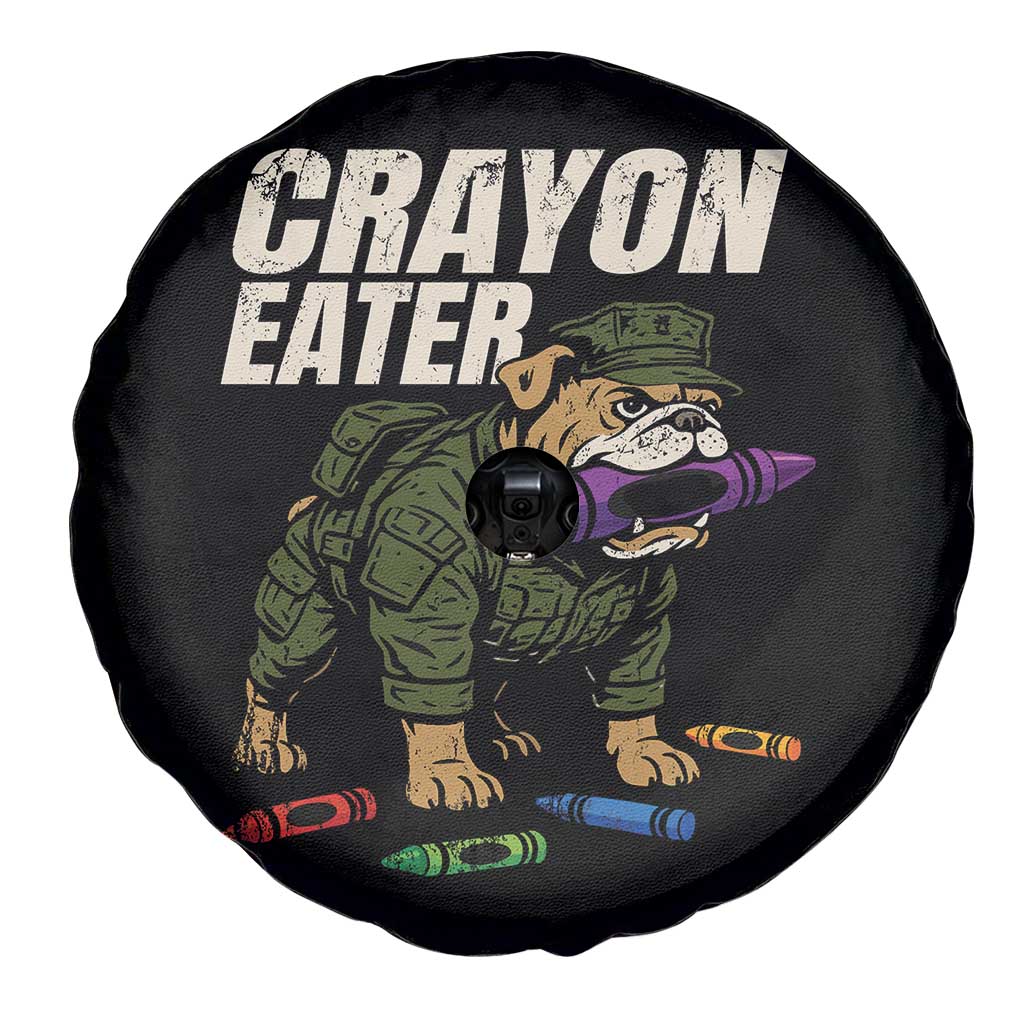 Crayon Eater Spare Tire Cover Funny Bulldog Military Corps Proud Soldier Family TS10 Print Your Wear