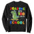 100 Days Of School Dinosaur Sweatshirt Trex Dino Skateboard Skateboarding Boys Roaring Into 100th Day TS10 Black Print Your Wear