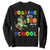 Funny Dinosaur Trex Roaring Into 100 Days Of School Sweatshirt TS10 Black Print Your Wear