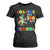 Funny Dinosaur Trex Roaring Into 100 Days Of School T Shirt For Women TS10 Black Print Your Wear