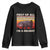 Moo Deng Youth Sweatshirt First Of All I'm A Delight Sarcastic Angry Pygmy Hippo TS10 Black Print Your Wear