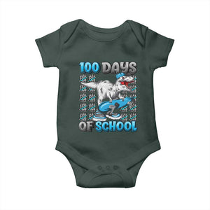 100 Days of School 100th Day Dinosaur Baby Onesie TS10 Print Your Wear