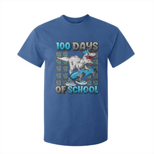 100 Days of School 100th Day Dinosaur T Shirt For Kid TS10 Royal Blue Print Your Wear