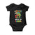 Ready To Crush 100 Days Of School Baby Onesie T Rex Dinosaur Boys TS10 Black Print Your Wear