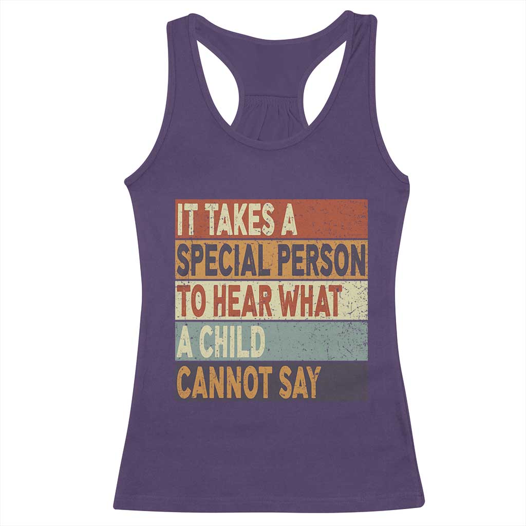 Special Education Teacher Racerback Tank Top Inspirational SPED Teachers Autism TS10 Purple Print Your Wear