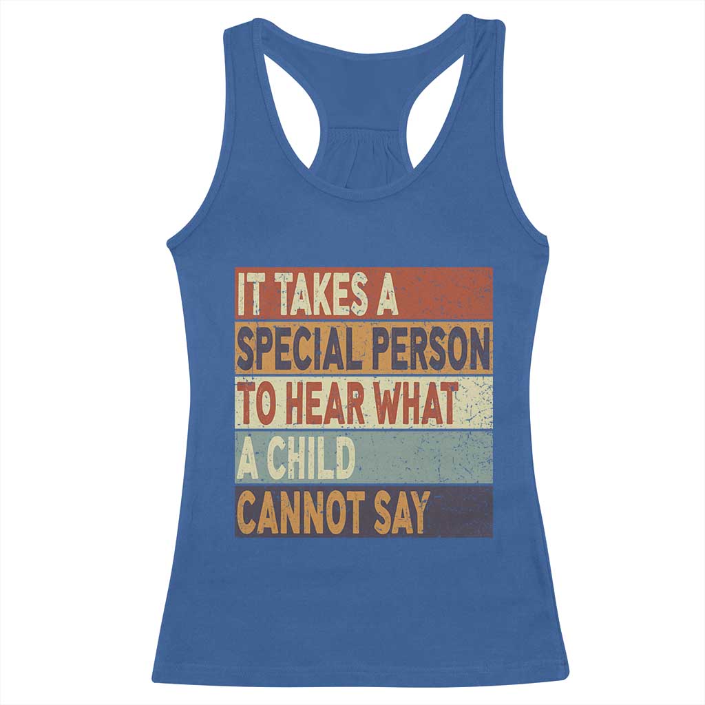 Special Education Teacher Racerback Tank Top Inspirational SPED Teachers Autism TS10 Royal Blue Print Your Wear