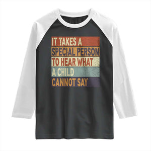 Special Education Teacher Raglan Shirt Inspirational SPED Teachers Autism TS10 Black White Print Your Wear