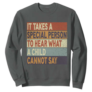 Special Education Teacher Sweatshirt Inspirational SPED Teachers Autism TS10 Dark Heather Print Your Wear
