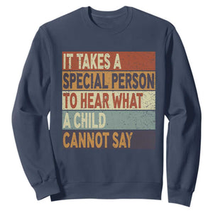 Special Education Teacher Sweatshirt Inspirational SPED Teachers Autism TS10 Navy Print Your Wear