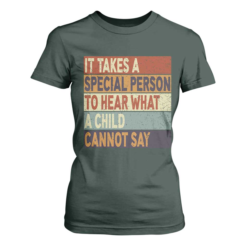 Special Education Teacher T Shirt For Women Inspirational SPED Teachers Autism TS10 Dark Forest Green Print Your Wear