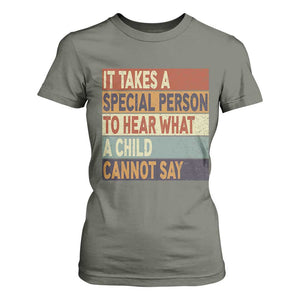 Special Education Teacher T Shirt For Women Inspirational SPED Teachers Autism TS10 Military Green Print Your Wear