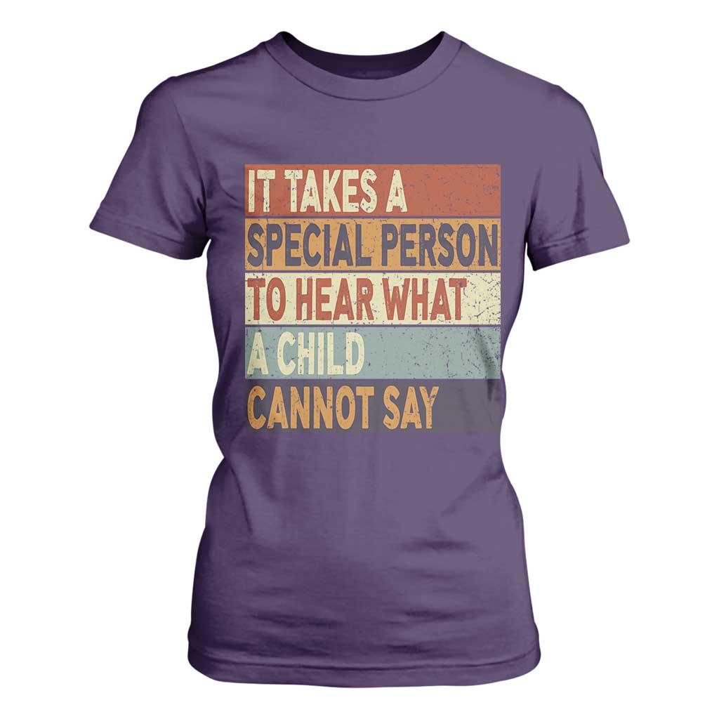 Special Education Teacher T Shirt For Women Inspirational SPED Teachers Autism TS10 Purple Print Your Wear