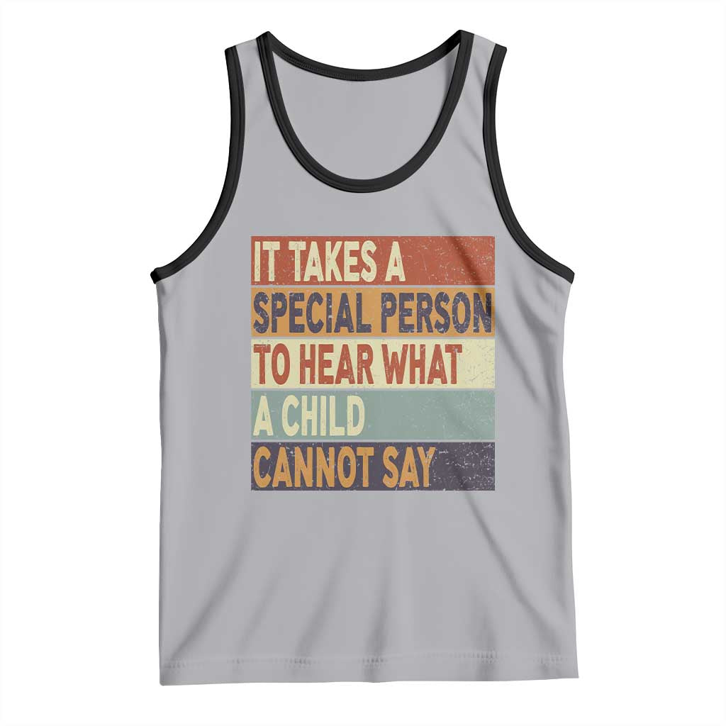 Special Education Teacher Tank Top Inspirational SPED Teachers Autism TS10 Athletic Heather Black Print Your Wear