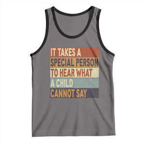 Special Education Teacher Tank Top Inspirational SPED Teachers Autism TS10 Deep Heather Black Print Your Wear