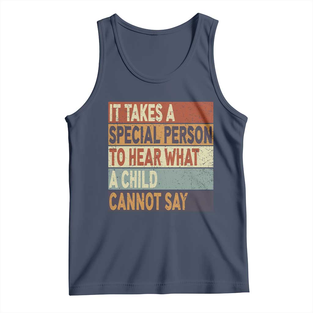 Special Education Teacher Tank Top Inspirational SPED Teachers Autism TS10 Navy Print Your Wear