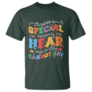 Special Education Teacher T Shirt Inspirational SPED Teachers Autism A Special Person TS10 Dark Forest Green Print Your Wear
