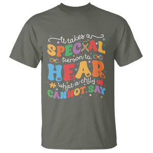 Special Education Teacher T Shirt Inspirational SPED Teachers Autism A Special Person TS10 Military Green Print Your Wear