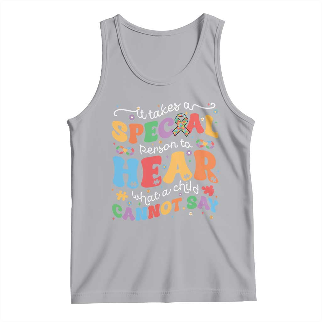 Special Education Teacher Tank Top Inspirational SPED Teachers Autism A Special Person TS10 Athletic Heather Print Your Wear