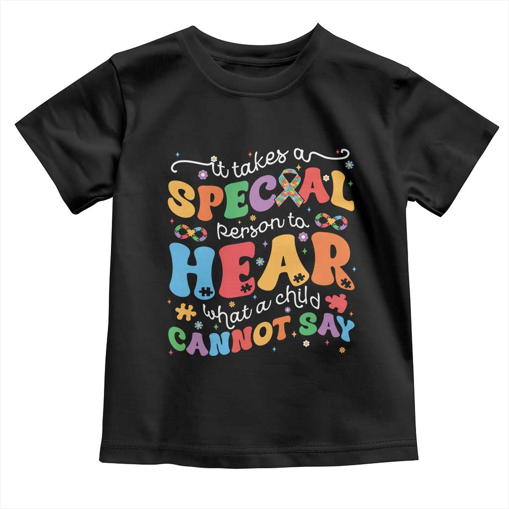 Special Education Teacher Toddler T Shirt Inspirational SPED Teachers Autism A Special Person TS10 Black Print Your Wear