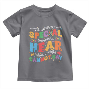 Special Education Teacher Toddler T Shirt Inspirational SPED Teachers Autism A Special Person TS10 Charcoal Print Your Wear