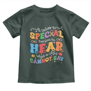 Special Education Teacher Toddler T Shirt Inspirational SPED Teachers Autism A Special Person TS10 Dark Forest Green Print Your Wear