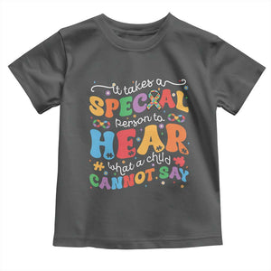 Special Education Teacher Toddler T Shirt Inspirational SPED Teachers Autism A Special Person TS10 Dark Heather Print Your Wear