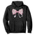 Pink Coquette Nurse Hoodie Toile de Jouy Stethoscope Bow TS10 Black Print Your Wear