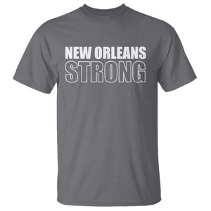 Nola Strong T Shirt Volunteer Support New Orleans Louisiana 2025 TS10 Charcoal Print Your Wear