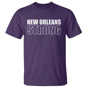 Nola Strong T Shirt Volunteer Support New Orleans Louisiana 2025 TS10 Purple Print Your Wear