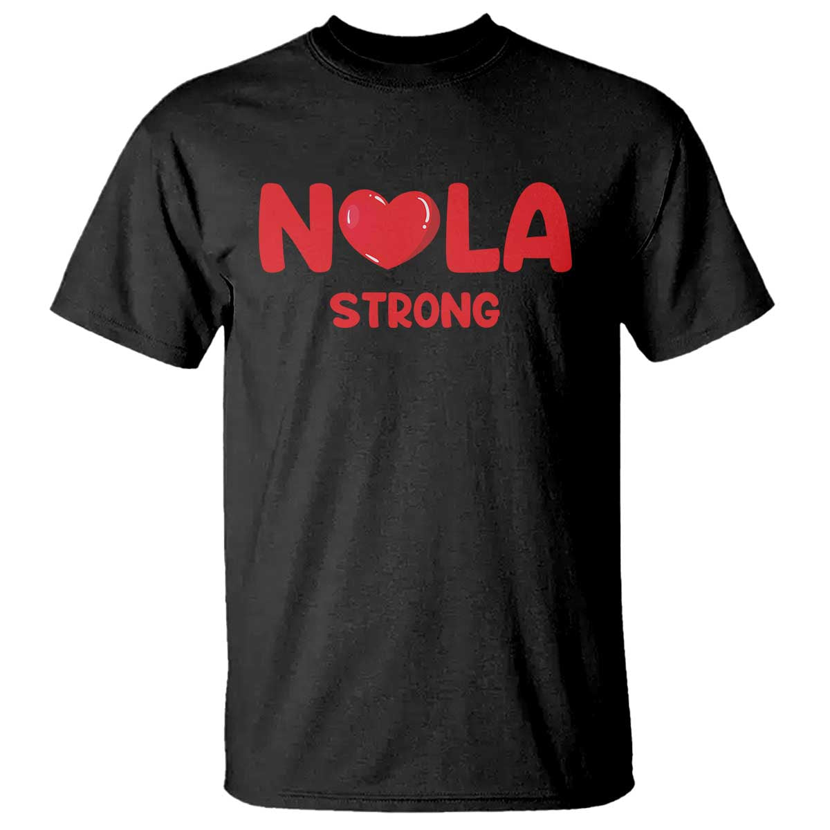 Nola Strong New Orleans Support T Shirt TS10 Black Print Your Wear