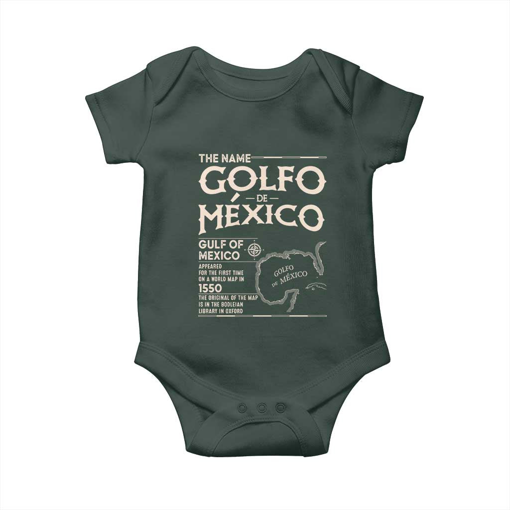 Gulf Of Mexico Baby Onesie 1672 Historic Map Coast Mexico Lover TS10 Print Your Wear