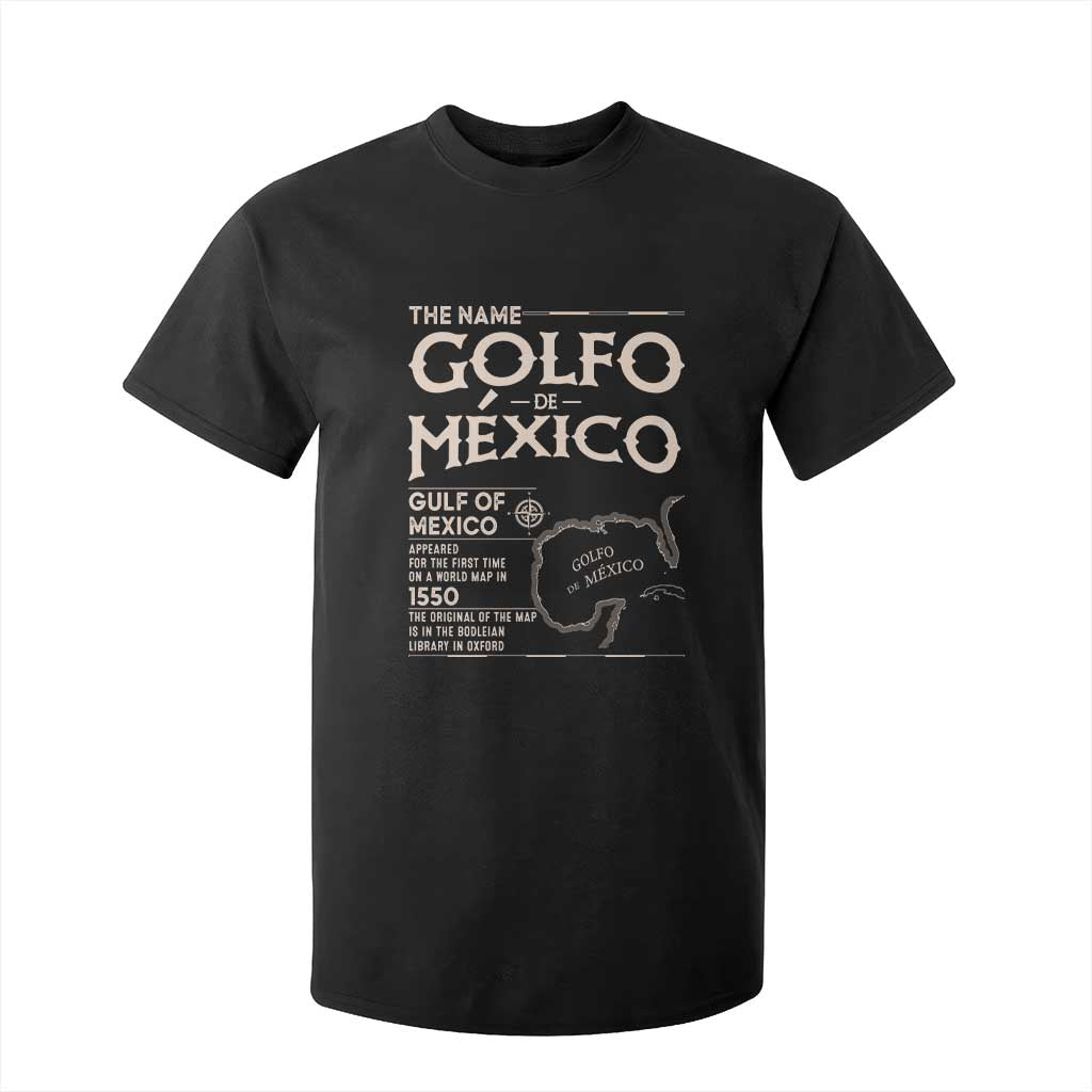Gulf Of Mexico T Shirt For Kid 1672 Historic Map Coast Mexico Lover TS10 Black Print Your Wear