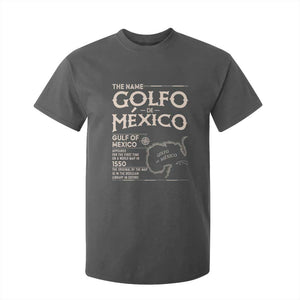 Gulf Of Mexico T Shirt For Kid 1672 Historic Map Coast Mexico Lover TS10 Dark Heather Print Your Wear
