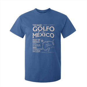 Gulf Of Mexico T Shirt For Kid 1672 Historic Map Coast Mexico Lover TS10 Royal Blue Print Your Wear